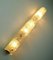 Vintage Eisglas & Messing Wandlampe von Hillebrand Lighting 10