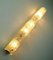 Vintage Ice Glass and Brass Sconce from Hillebrand Lighting 10