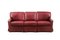 Scandinavian Modern Leder 3-Sitzer Sofa von Dux 1