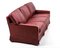 Scandinavian Modern Leder 3-Sitzer Sofa von Dux 5
