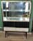 White Formica and Black Display Cabinet, 1960s 2