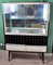 White Formica and Black Display Cabinet, 1960s 1