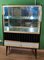 White Formica and Black Display Cabinet, 1960s 18