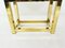Dining Table in Travertine and Gold by Alain Delon, France, 1980s, Image 8