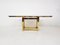 Dining Table in Travertine and Gold by Alain Delon, France, 1980s, Image 4