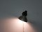 Lampada da parete nera e argentata di Hala Zeist, anni '50, Immagine 4