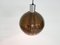 Brown Acrylic Glass Globe Pendant Lamp, 1950s 4