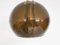 Braune Glaskugel Hängelampe aus Acrylglas, 1950er 6