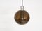 Lampada a sospensione sferica in vetro acrilico marrone, anni '50, Immagine 5
