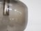 Lámpara colgante Mid-Century de vidrio gris, años 60, Imagen 3
