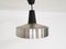 Small Dutch Silver and Black Pendant Lamp, 1950s 1