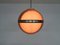 Lampada a sospensione sferica in vetro acrilico marrone di Dijkstra, Paesi Bassi, anni '60, Immagine 2