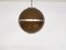 Dutch Brown Acrylic Glass Globe Pendant Light by Dijkstra, 1960s 1