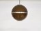 Lampe à Suspension Globe en Verre Acrylique Marron par Dijkstra, Pays-Bas, 1960s 1