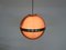 Dutch Brown Acrylic Glass Globe Pendant Light by Dijkstra, 1960s, Image 5