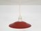 Vintage Deckenlampe in Rot & Gelb, 1960er 6