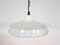 Industrial White Enamel Ceiling Lamp, 1960s 5