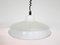 Industrial White Enamel Ceiling Lamp, 1960s 3