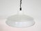 Industrial White Enamel Ceiling Lamp, 1960s, Image 3