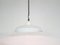 Industrial White Enamel Ceiling Lamp, 1960s 2