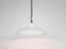 Industrial White Enamel Ceiling Lamp, 1960s, Image 2