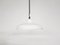 Industrial White Enamel Ceiling Lamp, 1960s, Image 1