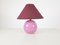 Purple and Pink Glass Table Lamp in the Style of Murano, 1960s 1