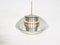 Vintage Glass and Metal Pendant Lamp 4