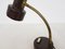 Brown Brass Neck Table Lamp 9