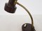 Brown Brass Neck Table Lamp, Image 9