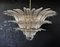 Vintage Italian Palmette Glass Chandelier, 1978 1