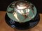 Art Deco Tischlampe aus Messing in Weichgrün 11