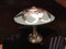 Art Deco Tischlampe aus Messing in Weichgrün 7