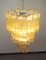 Lámpara de araña grande de cristal de Murano con tres niveles, 1981, Imagen 3
