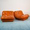 Vintage Modular Leather Sofa Set by Rino Maturi for Nuvolone, 1970s, Set of 5, Imagen 2