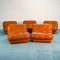 Vintage Modular Leather Sofa Set by Rino Maturi for Nuvolone, 1970s, Set of 5 1