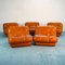 Vintage Modular Leather Sofa Set by Rino Maturi for Nuvolone, 1970s, Set of 5, Imagen 1