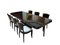 Art Deco Expandable Dining Room Set in Macassar, France, 1920s, Set of 7, Image 4