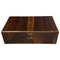 Regency Casket Box in Rosewood Veneer & Brass Fitting, England, 1830s 1