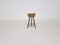 Vintage Rattan and metal Stool from Rohe Noordwolde 1