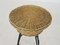 Vintage Rattan and metal Stool from Rohe Noordwolde 4