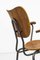 Schwedischer Mid-Century Armlehnstuhl aus Stahlrohr und Teakholz 11
