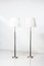 Rosewood and Brass Floor Lamps from Möller Armaturer, 1960s, Set of 2 2