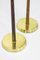 Rosewood and Brass Floor Lamps from Möller Armaturer, 1960s, Set of 2 4
