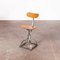French Metal Swivel Desk Chair from Bienaise, 1950s, Image 1