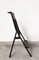 Mid-Century Black Painted Iron and Wood Folding Chairs, 1950s, Set of 4, Image 6