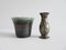 Conjunto de jarrón y jarrón alemán Mid-Century de cerámica, años 40, Imagen 4