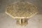 Regency Style Italian Octagonal Textured Resin and Quartz Dining Table, 1970s 1