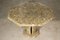 Regency Style Italian Octagonal Textured Resin and Quartz Dining Table, 1970s, Image 1