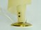Small Mid-Century Brass and Plastic Table Lamp, 1950s, Image 8